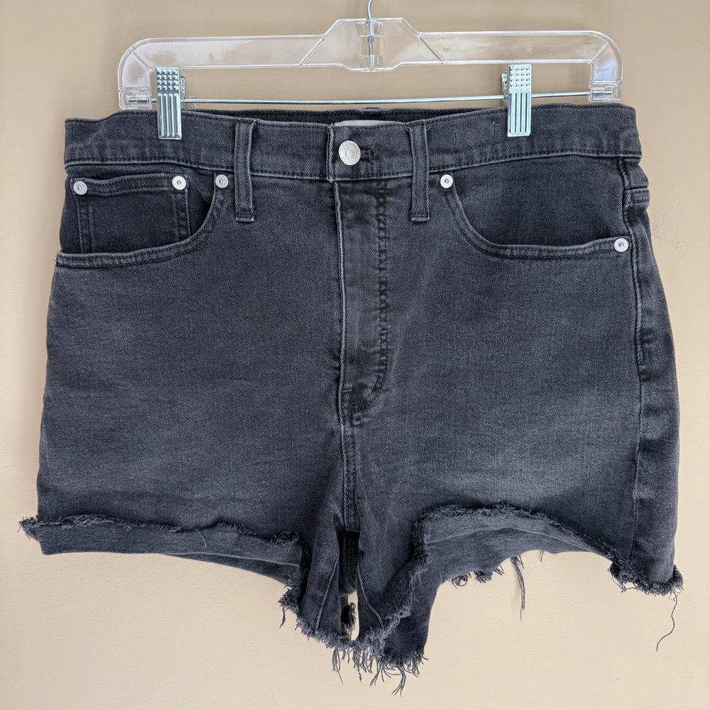 Madewell Women's Black Denim High Waisted Shorts Size 31